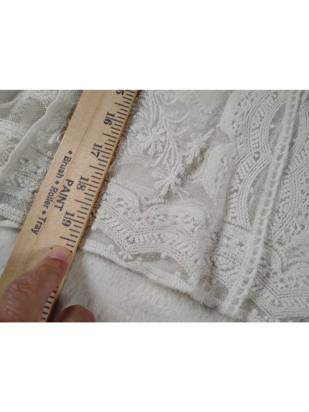 New Rabbit Rabbit Rabbit Designs Sheer Lace Flared Sleeve Blouse Size XL White - Picture 13 of 14